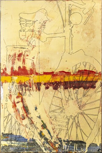 Im Kreis 4 di Oliver Sachse, Pittura in vendita su Singulart