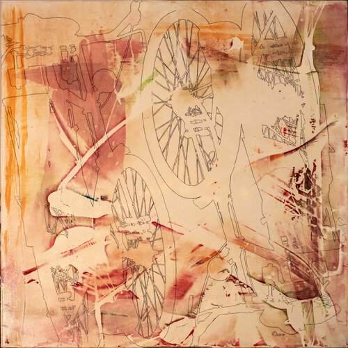 Gazelle - Überschneidung I di Oliver Sachse, Pittura in vendita su Singulart