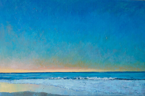 Waves, first light van Luca Raimondi, Schilderij te koop op Singulart