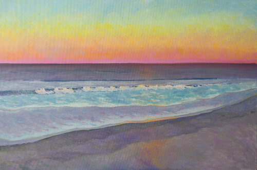 Waves, early morning van Luca Raimondi, Schilderij te koop op Singulart