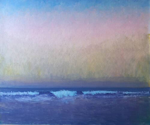 waves, evening di Luca Raimondi, Pittura in vendita su Singulart