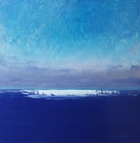 open blue #7 di Luca Raimondi, Pittura in vendita su Singulart