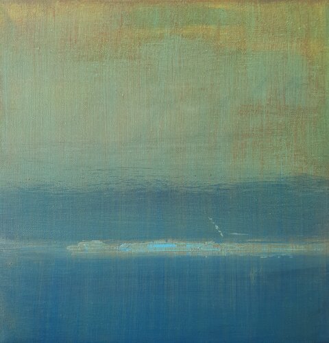 open blue #14 van Luca Raimondi, Schilderij te koop op Singulart