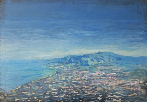 distance, blue sky van Luca Raimondi, Schilderij te koop op Singulart