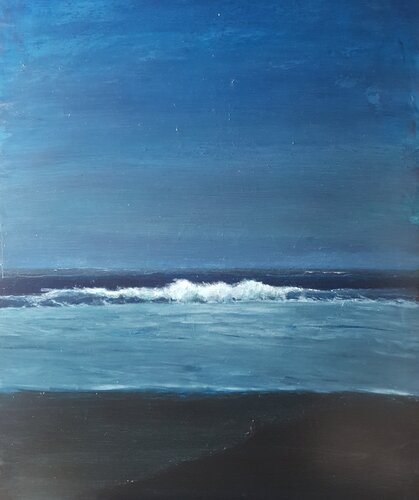 wave, night II van Luca Raimondi, Schilderij te koop op Singulart