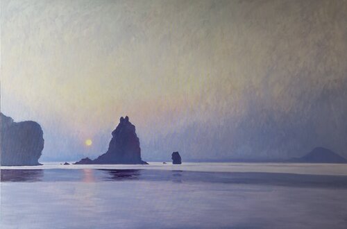 Eolian islands, last light van Luca Raimondi, Schilderij te koop op Singulart