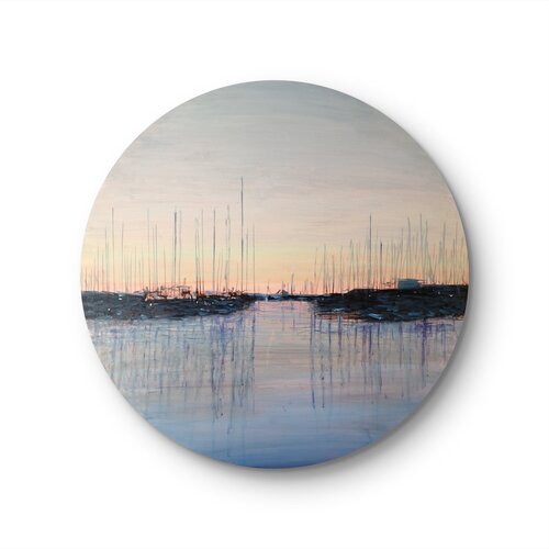 Harbour, sunrise by Luca Raimondi, Painting for Sale on Singulart