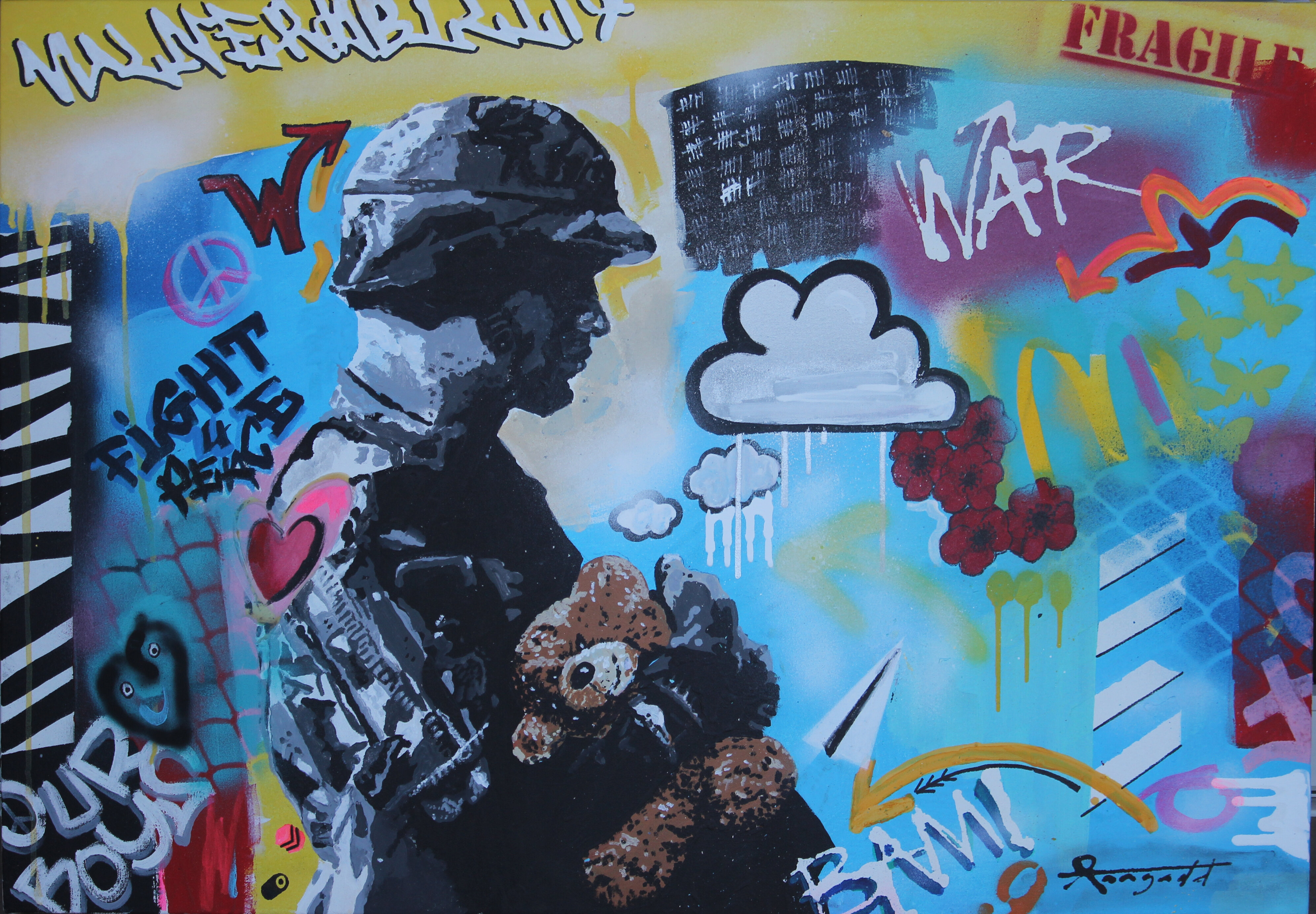 Thema Soldat Gemälde