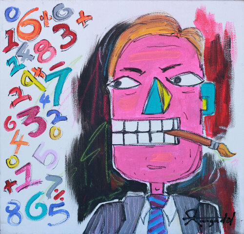 Creative Accounting di Ann Gadd, Pittura in vendita su Singulart