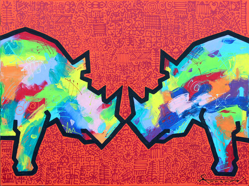 Don't Back Down di Ann Gadd, Pittura in vendita su Singulart