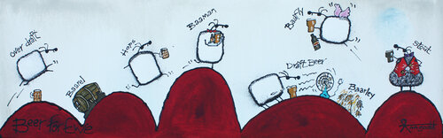 Beer for Ewe von Ann Gadd, Malerei kaufen auf Singulart