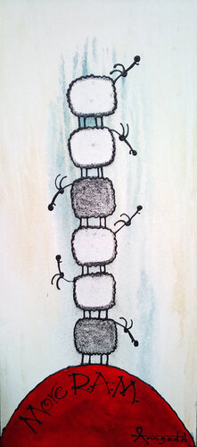 More RAM (computer) von Ann Gadd, Malerei kaufen auf Singulart