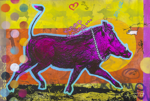 Pearls to Swine (Warthog in Africa) (2) van Ann Gadd, Fotografie te koop op Singulart