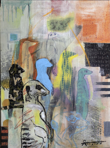 Meer Meerkatte di Ann Gadd, Pittura in vendita su Singulart