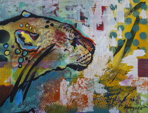 A Leopard can Change her Spots by Ann Gadd, 油畫 for Sale on Singulart