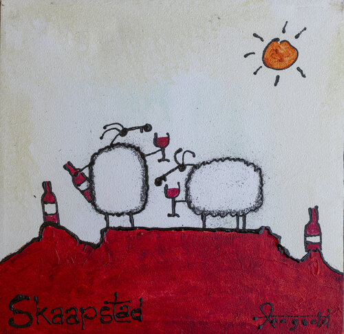 Skaapstad (Cape Town) van Ann Gadd, Schilderij te koop op Singulart