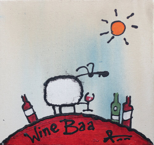 Wine Baa von Ann Gadd, Malerei kaufen auf Singulart