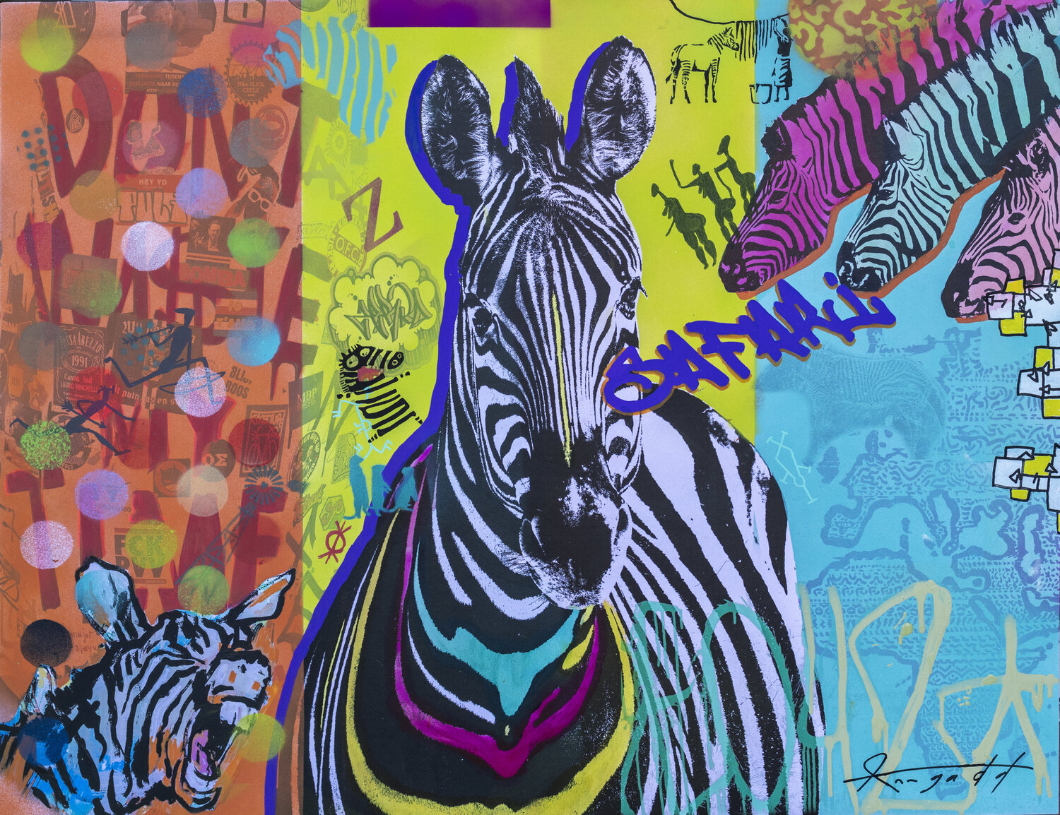 Zebras in Etosha Ann Gadd