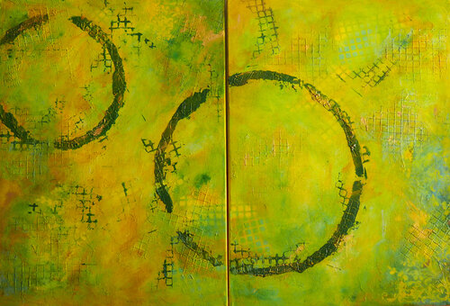 Díptico. von ARANTXA CAMPOS, Malerei kaufen auf Singulart