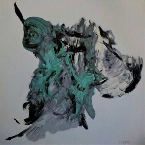 LE SINGE AILE by Frédérique Cantais, Painting for Sale on Singulart