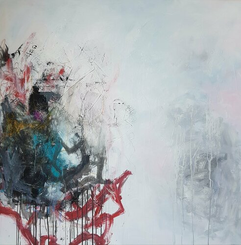 Le ruban rouge by Emily Starck, Painting for Sale on Singulart