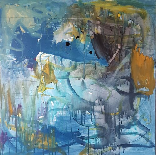 Les tâches noires by Emily Starck, 油畫 for Sale on Singulart