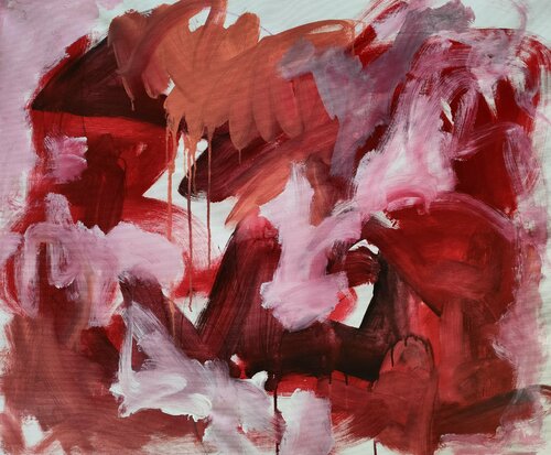 Camaieu de rouge 1 by Emily Starck, 油畫 for Sale on Singulart