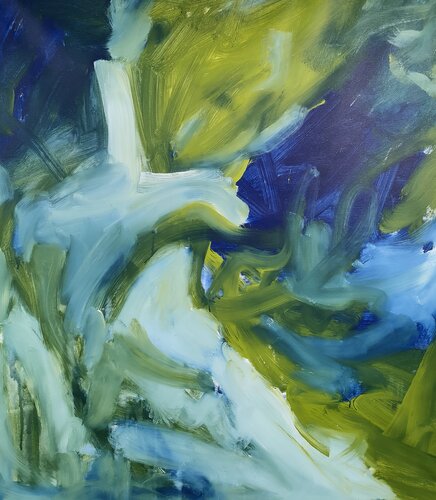 Blue and green by Emily Starck, 회화 for Sale on Singulart