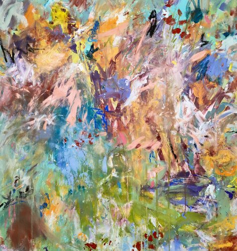 Nostalgie au square Lechten di Emily Starck, Pittura in vendita su Singulart