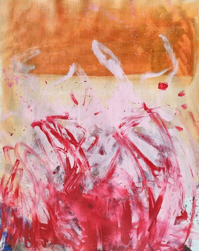 Pink fire di Emily Starck, Pittura in vendita su Singulart