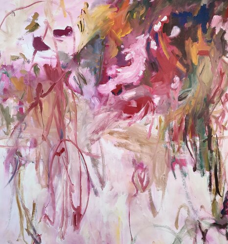 Love and flowers di Emily Starck, Pittura in vendita su Singulart