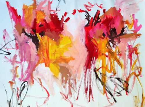 L'envol des papillons by Emily Starck, Painting for Sale on Singulart