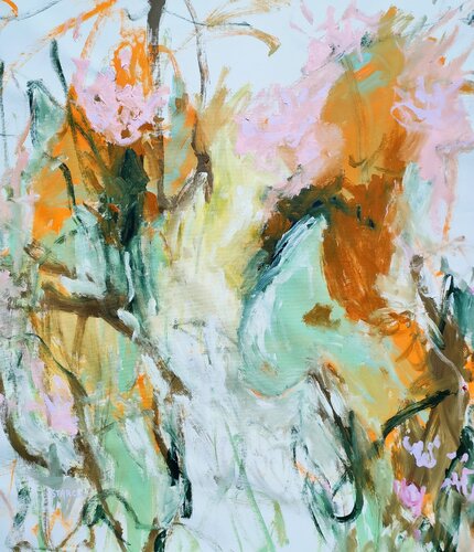 Blooming flowers di Emily Starck, Pittura in vendita su Singulart