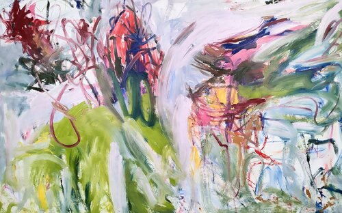 Green summer di Emily Starck, Pittura in vendita su Singulart
