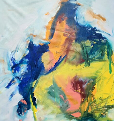 Sunflower's light by Emily Starck, 油畫 for Sale on Singulart
