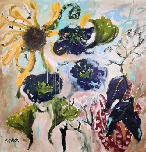 Floral composition 0824 von Emily Starck, Malerei kaufen auf Singulart