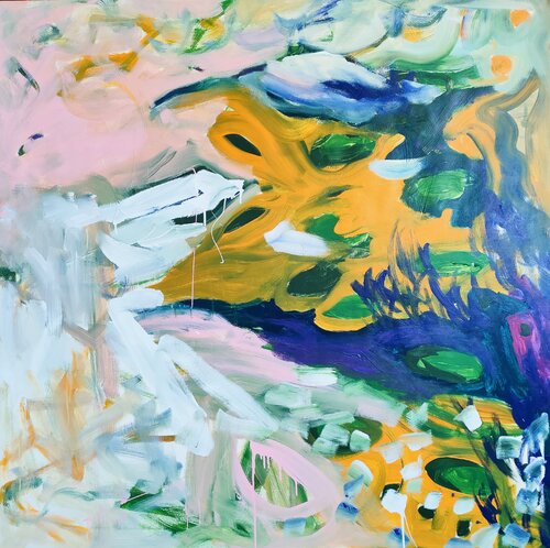 Imaginary pond di Emily Starck, Pittura in vendita su Singulart