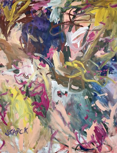 Pink Giverny von Emily Starck, Malerei kaufen auf Singulart