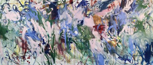 Champ de lavande par Emily Starck, Peinture en vente sur Singulart