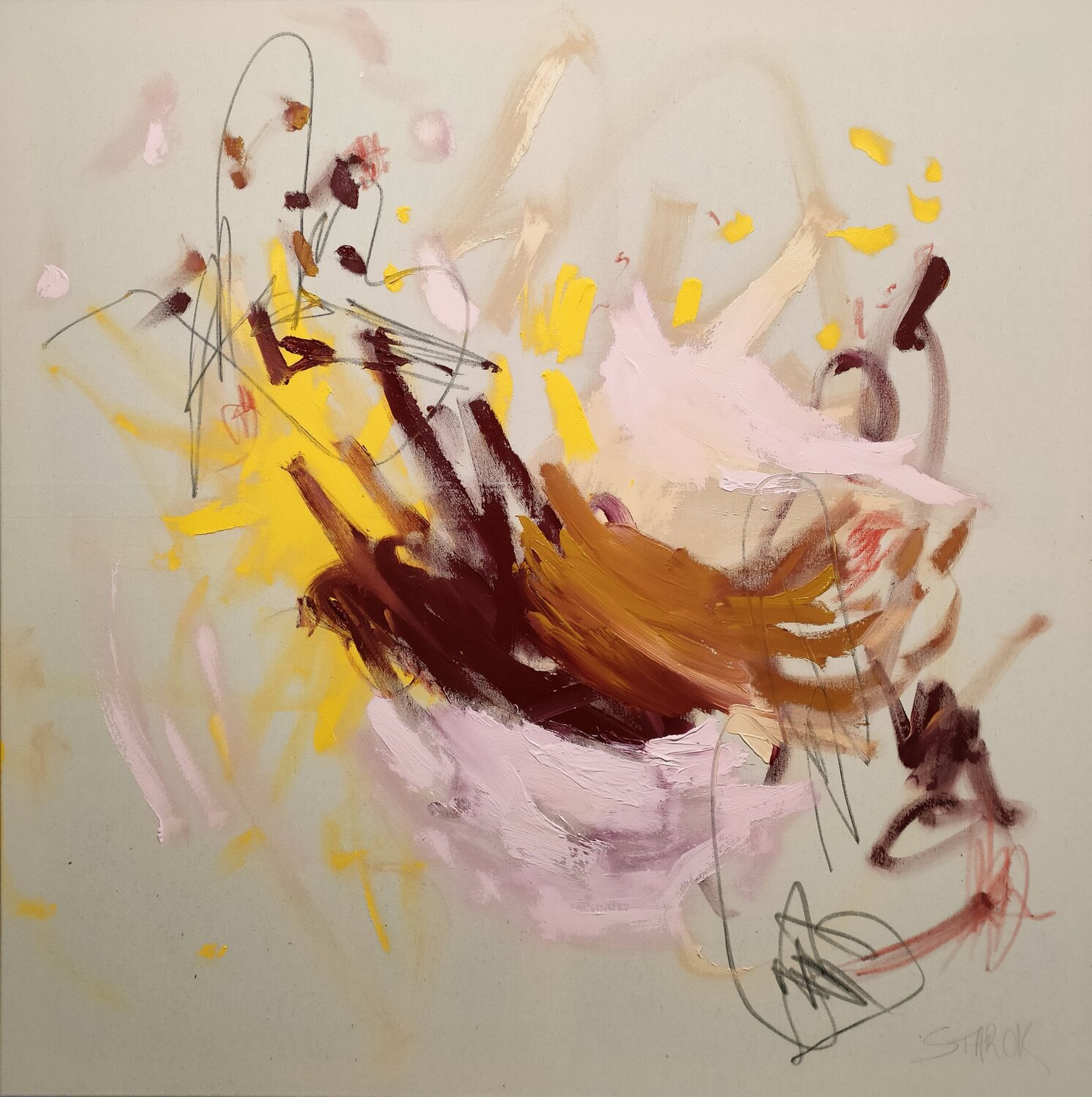 Yellow strokes Emily Starck