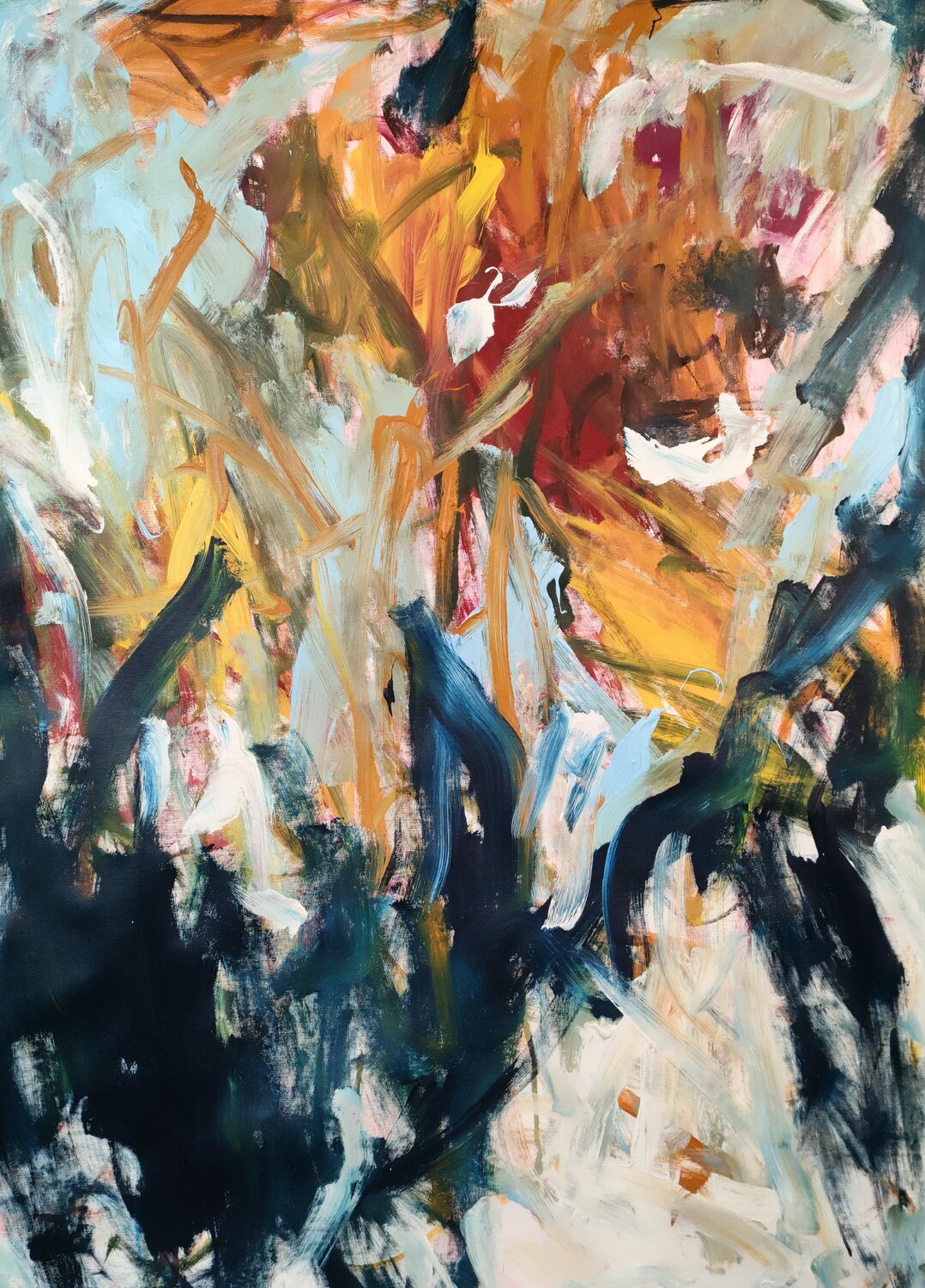 Blue summer 2025 Emily Starck Original painting for sale