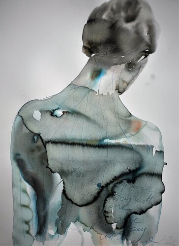 ...yust stay with me.... de Sabina Šinko, Obra en papel a la venta en Singulart