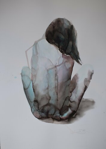 Melanchooly of Waiting de Sabina Šinko, Obra en papel a la venta en Singulart