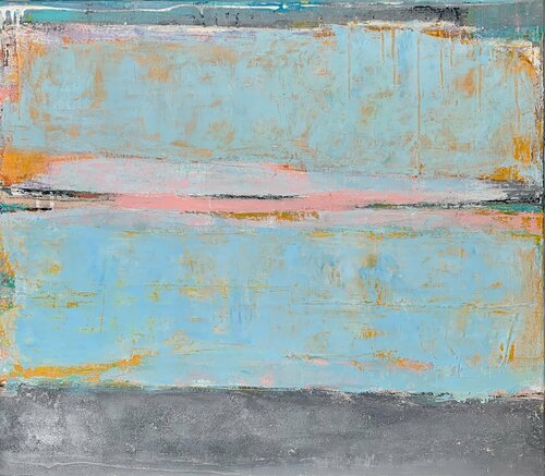 Industrial blue di Flavia Birsan, Pittura in vendita su Singulart