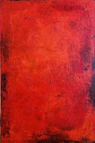 Intense red di Flavia Birsan, Pittura in vendita su Singulart