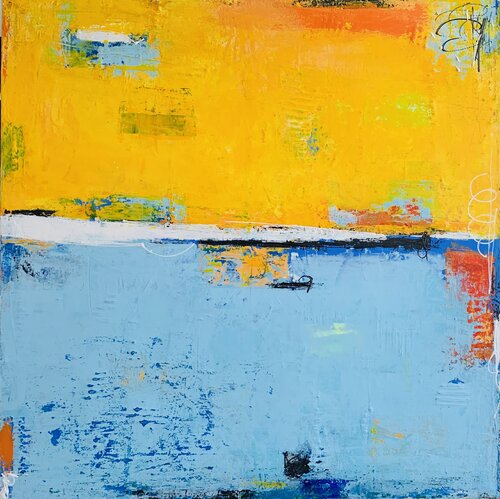 First ray of sunrise di Flavia Birsan, Pittura in vendita su Singulart