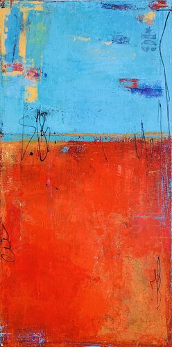 Salsa sunsets di Flavia Birsan, Pittura in vendita su Singulart