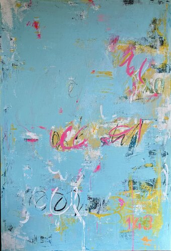 Tide Letters de Flavia Birsan, Pintura a la venta en Singulart
