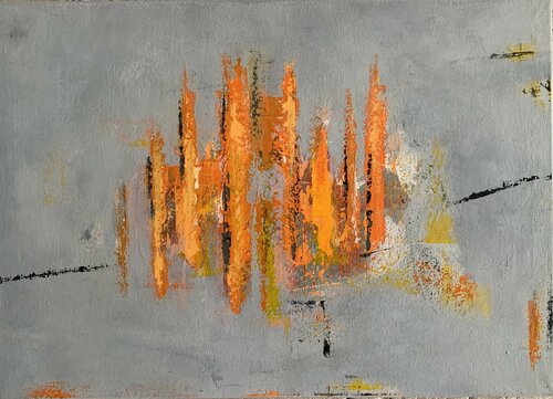 Grey Perpetuum di Flavia Birsan, Pittura in vendita su Singulart