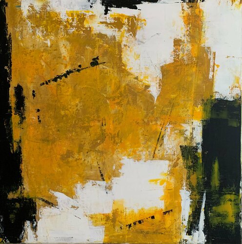Another Yellow  Interlude di Flavia Birsan, Pittura in vendita su Singulart